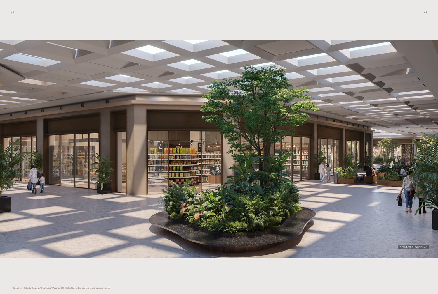 The Boulevard retail plaza, architect's impression