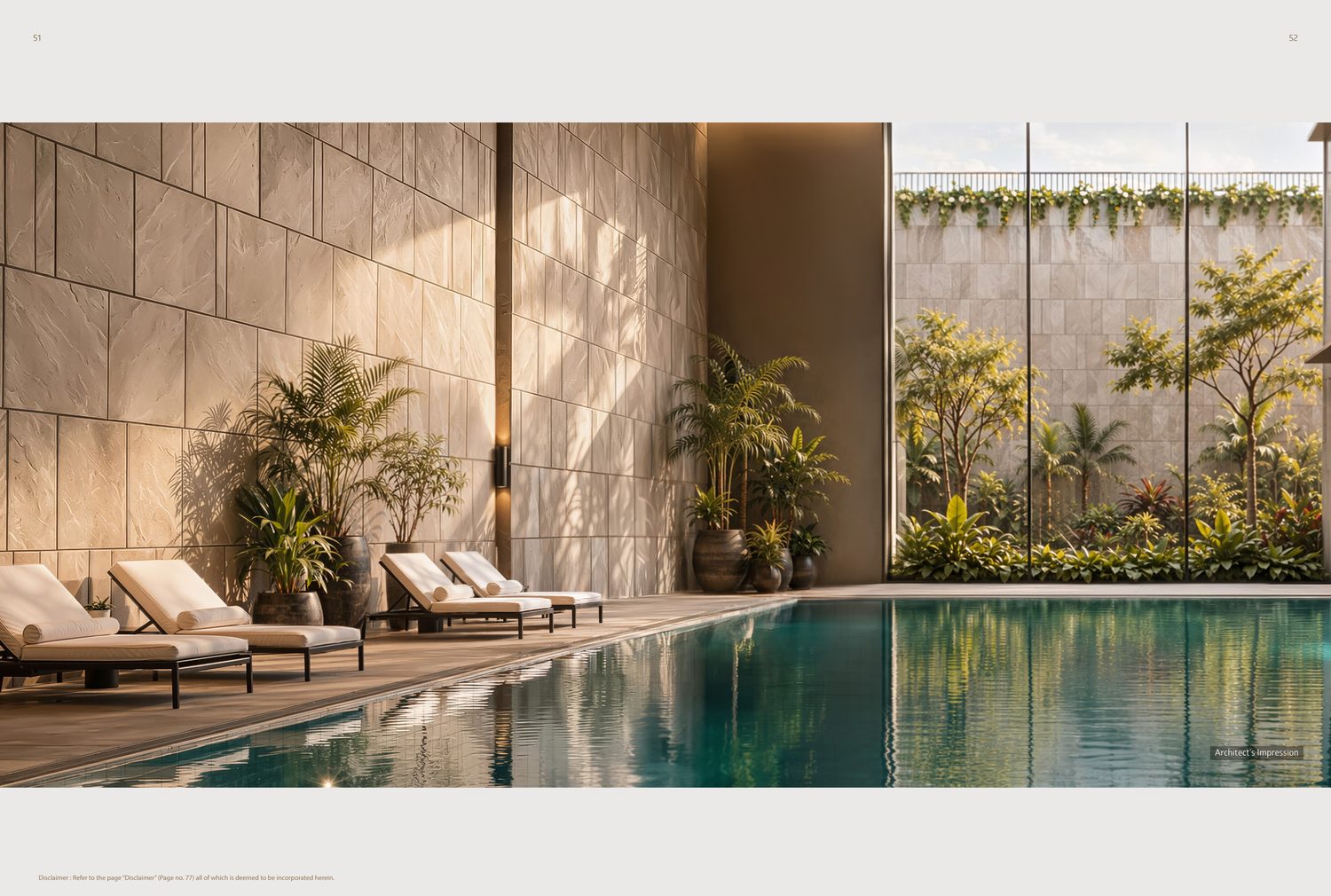 Three Sixty North club and pool, architect's impression