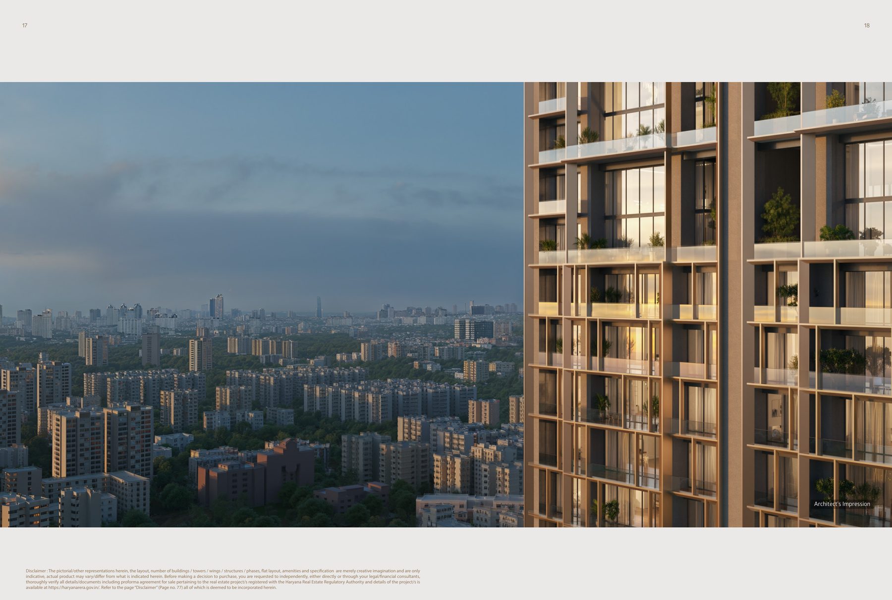 Three Sixty North at dusk, architect's impression