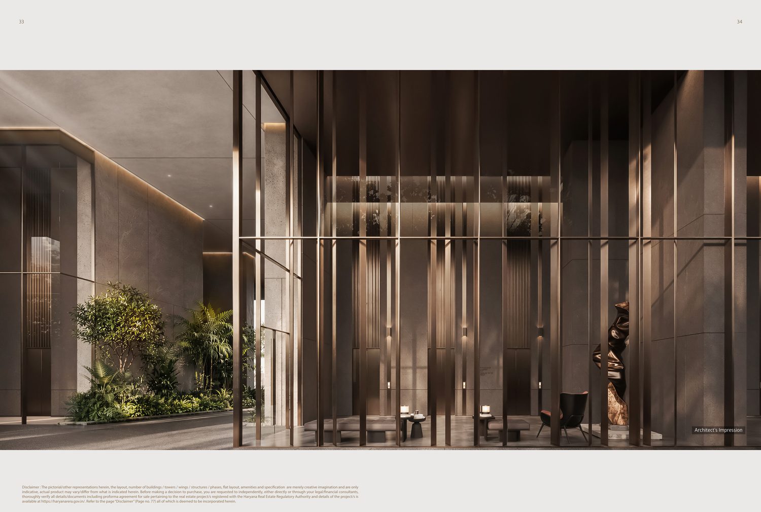 Three Sixty North arrival lobby, architect's impression